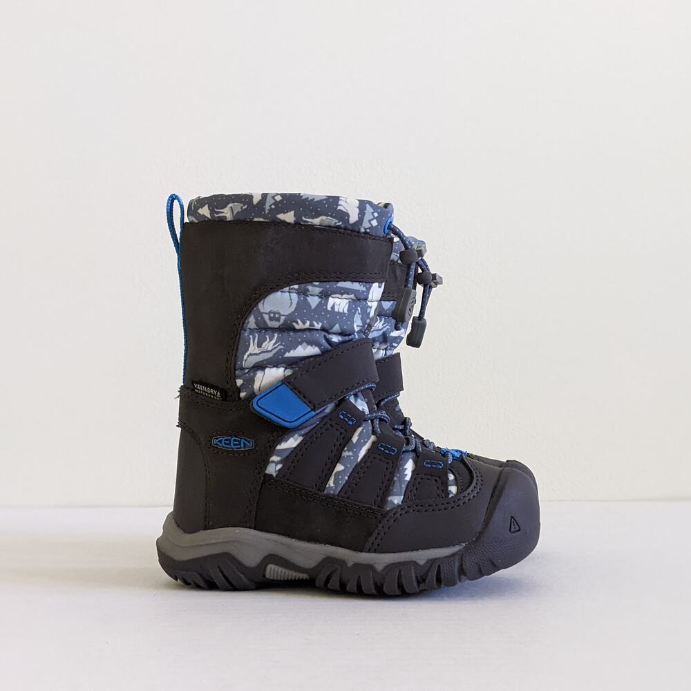 Keen Winterport Neo DT Waterproof Boot Sz 8 Toddler Steel Grey/ Brilliant Blue